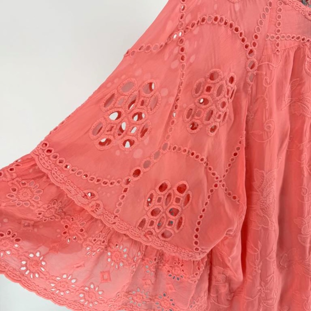 Johnny Was Embroidered Blouse Size L - Picture 10 of 10